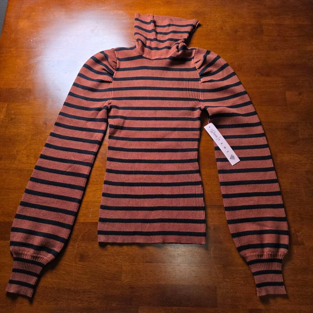 NWT Crave Fame Sweater Top Ribbed Turtleneck - Size M